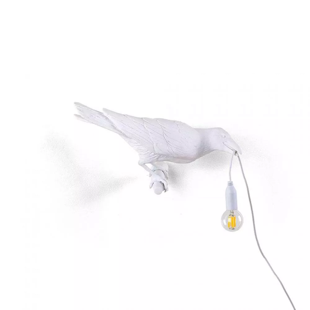 Seletti Bird Lamp White Looking Right